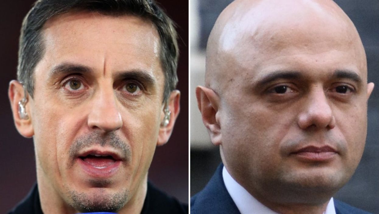‘You’ve been taking the p**s for two years’ Gary Neville lays into Sajid Javid following Johnson defence