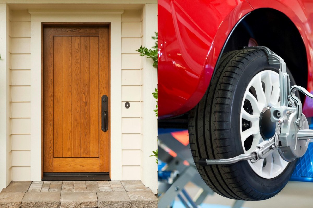 Are there more doors or wheels in the world?