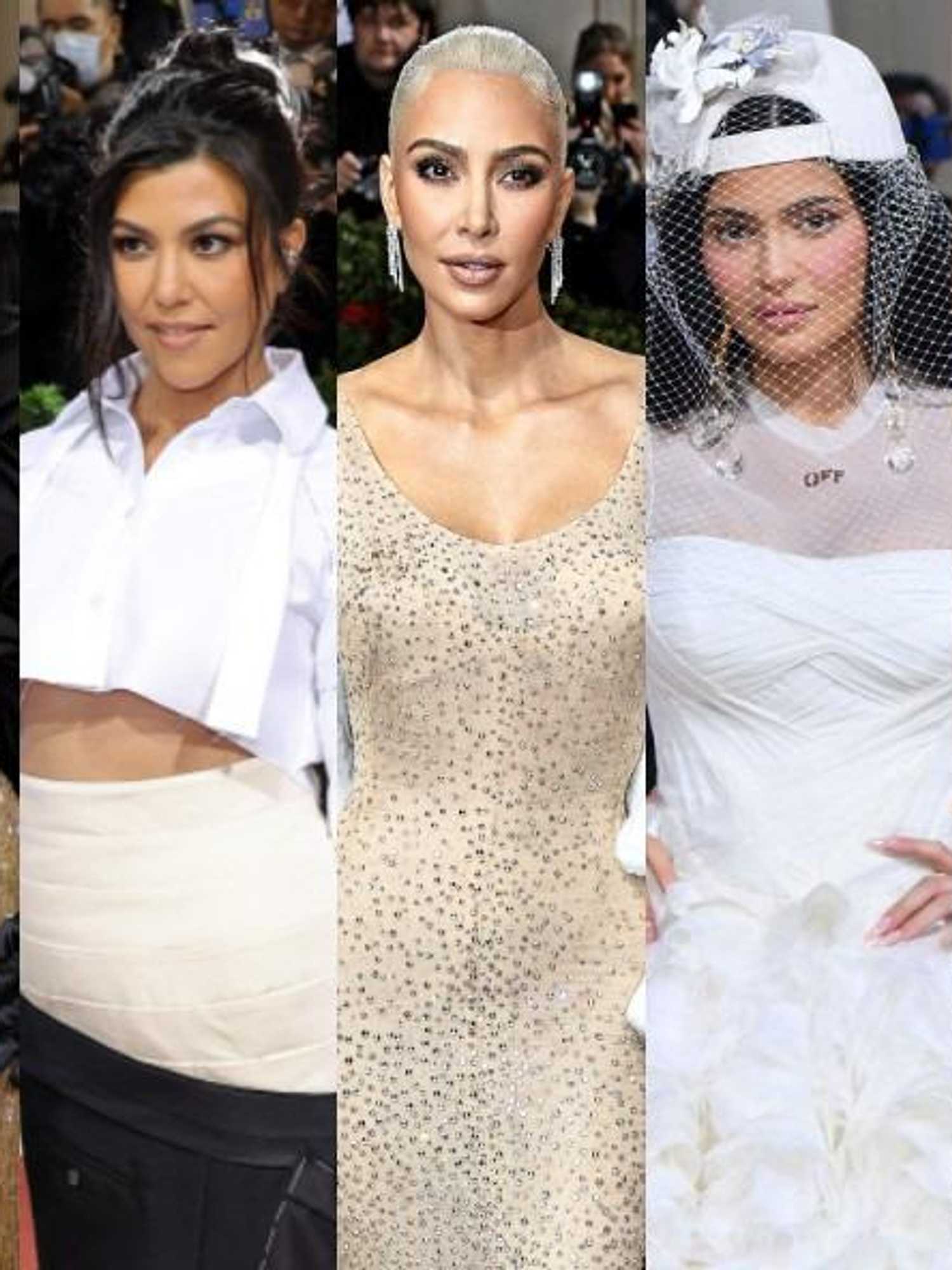 Kim Kardashian's Met Gala dress vs her sister's outfits has become a hilarious meme