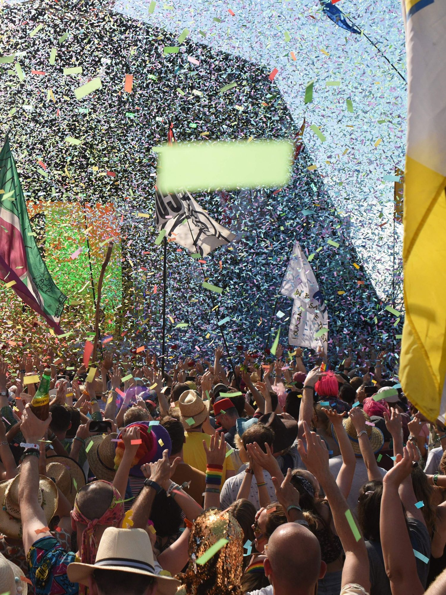 The best and funniest Glastonbury Festival flags of all time