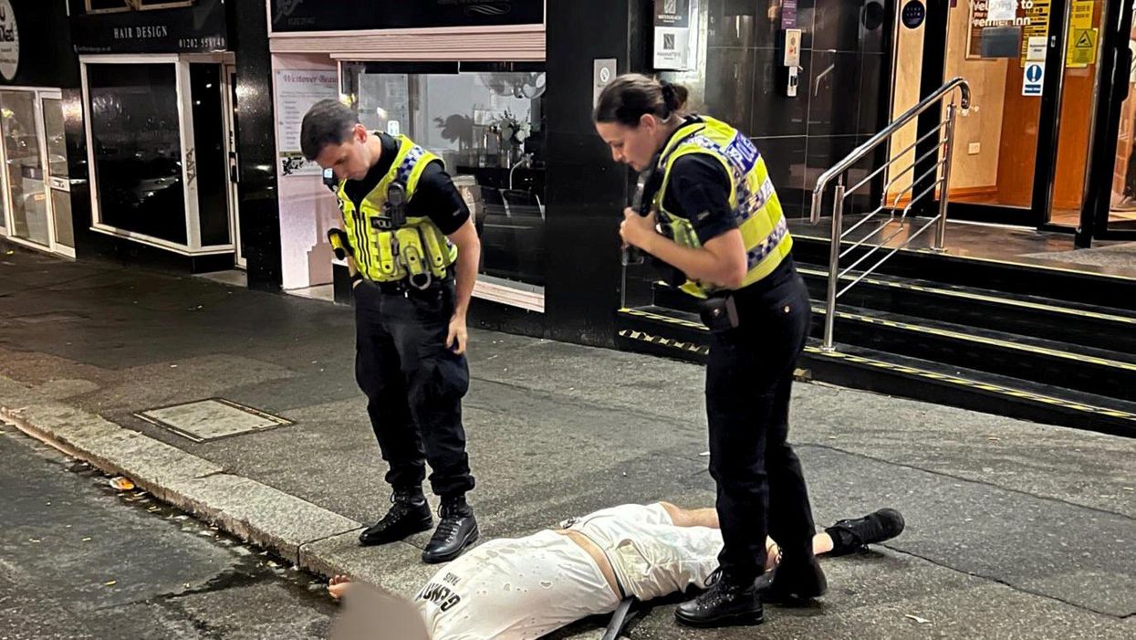 Drunk man who lay down after being refused entry by hotel staff - moved to his actual hotel