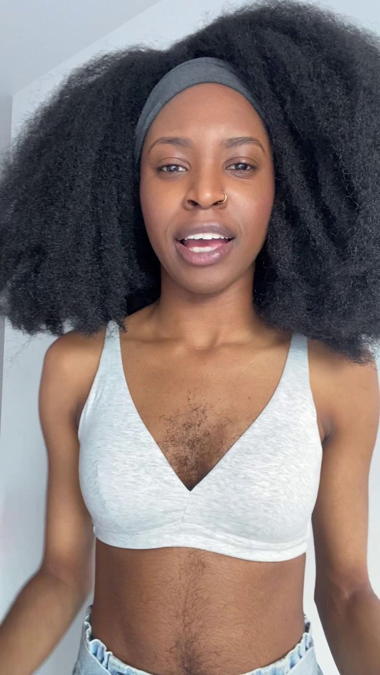 Woman who let her chest hair grow out says she's never felt so confident |  indy100