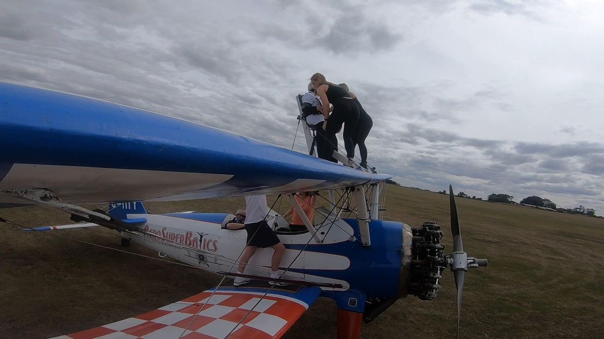 Daredevil pensioner completes death-defying stunt because of a chocolate bar