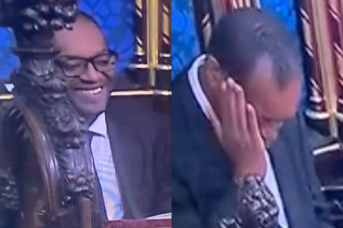 Kwasi Kwarteng under fire for appearing to 'laugh' during Queen's funeral