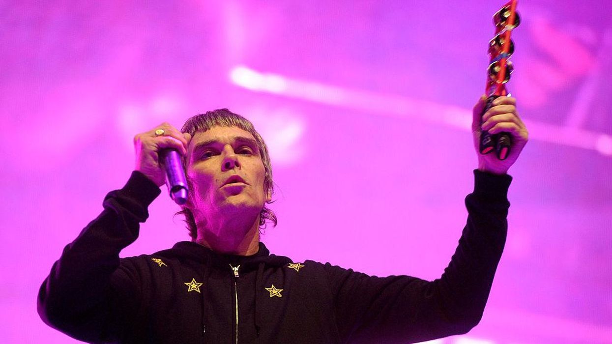 Ian Brown fans leave show as singer 'curses' pint-thrower's firstborn