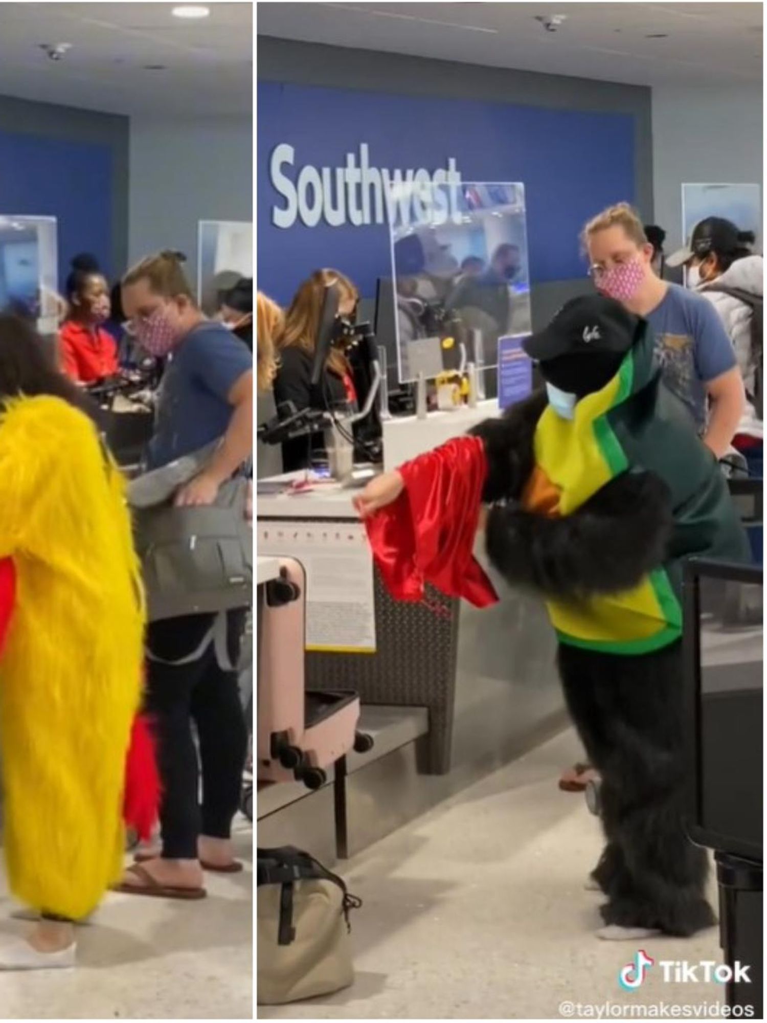 Woman winds up wearing bonkers outfits just to avoid airport baggage fee