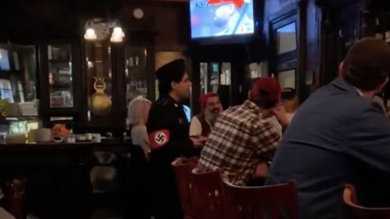 Man enters bar in full Nazi costume and it goes as well as you'd expect