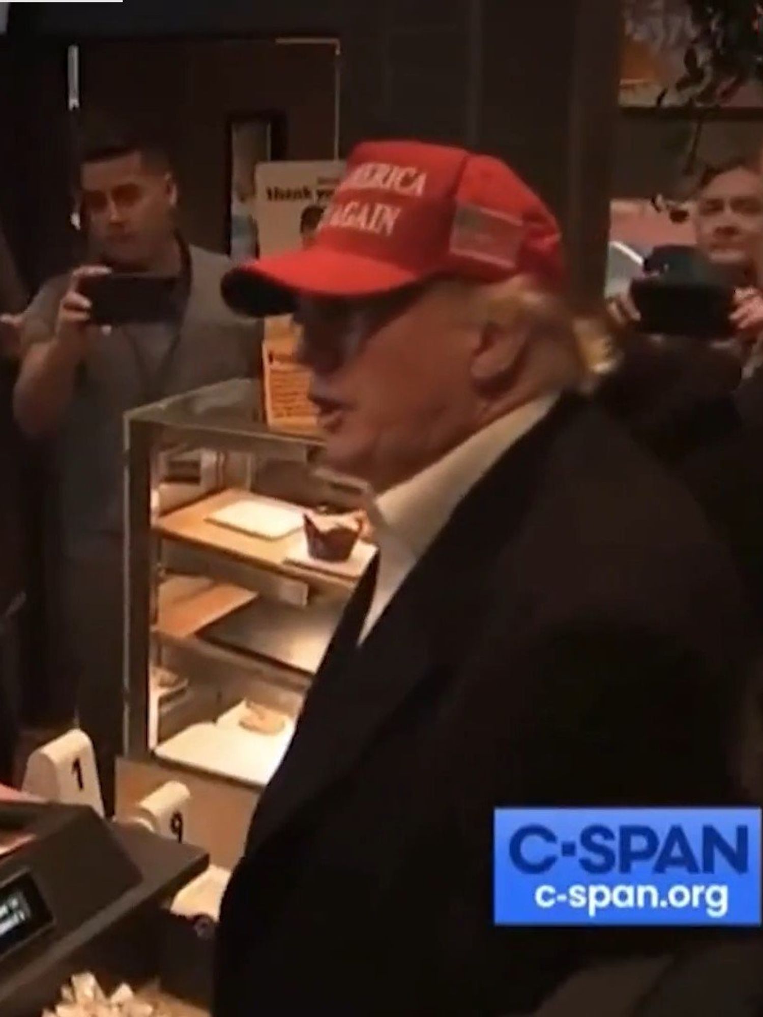 Trump went to McDonald's and immediately cracked a dad joke