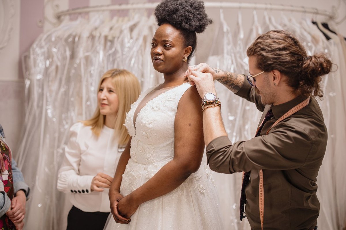 Bride's horror after fiancé secretly swapped her wedding dress for one his mum preferred