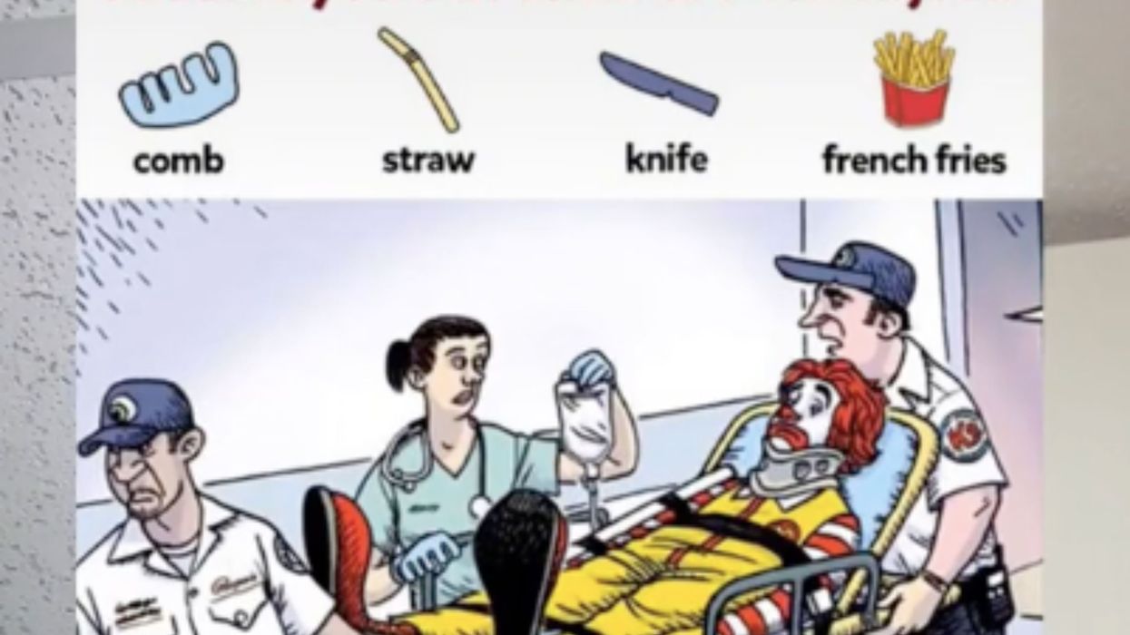 Can you find the hidden fourth object in this image? The majority of people can't
