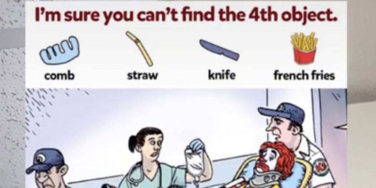 Can you find the hidden fourth object in this image? The majority of people can't | indy100