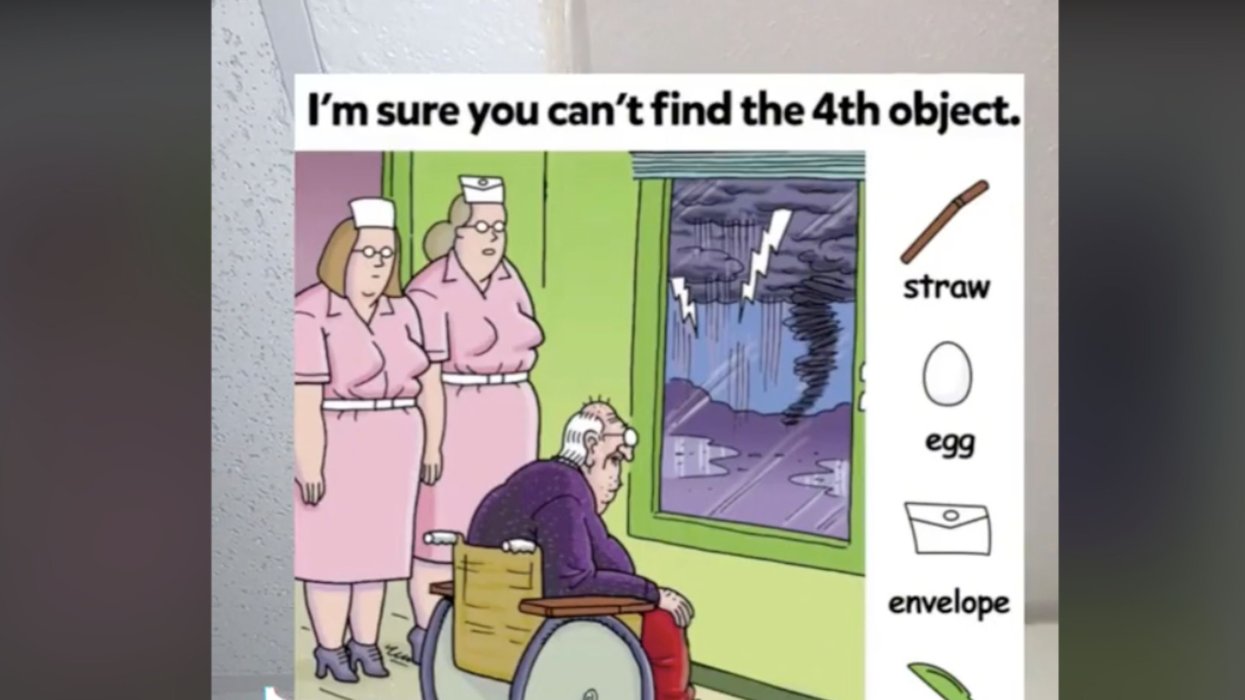 The Fourth Object The majority of people cannot find the hidden knife in this picture ...