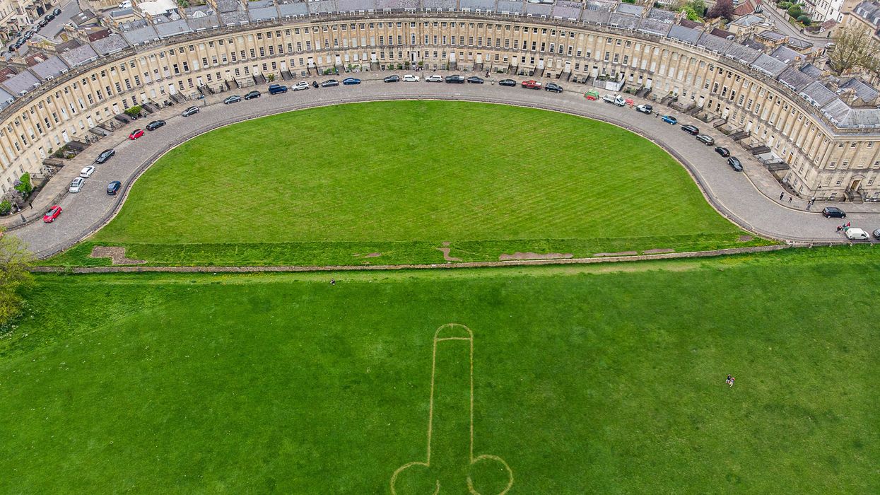 Pranksters mow giant penis into 'perfect lawn' days before 'grand Coronation party'