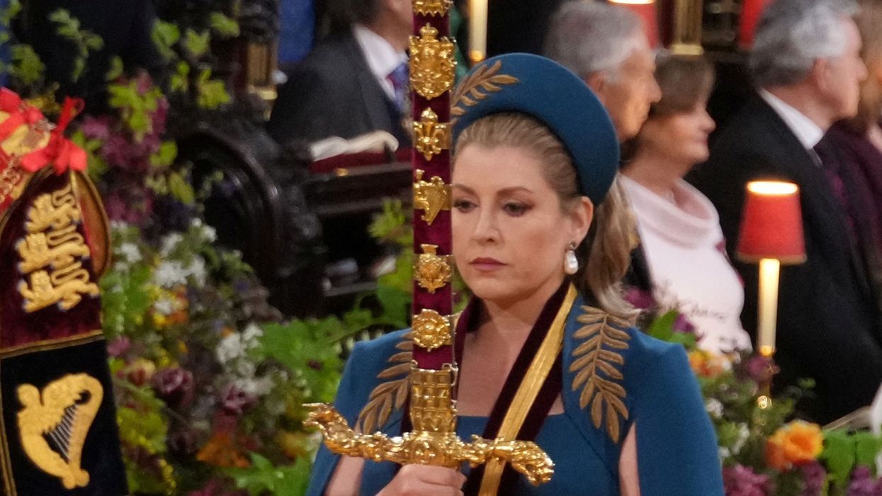 Penny Mordaunt carrying a massive sword has become an instant meme