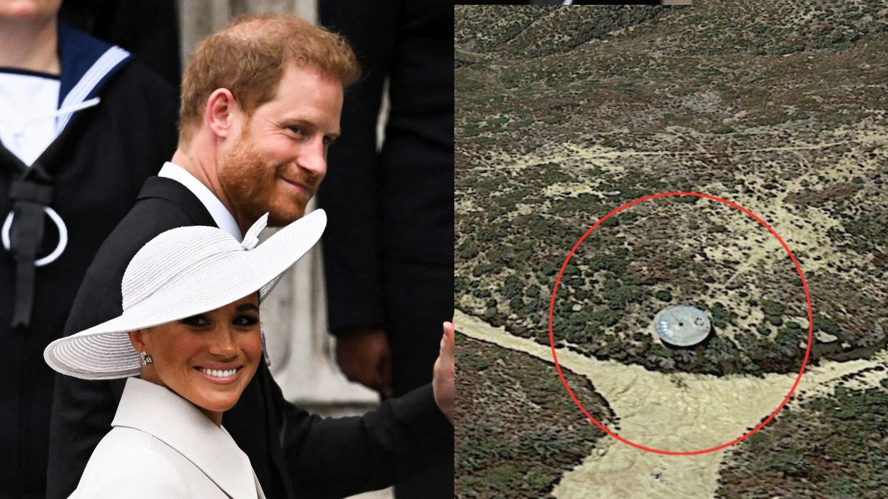 UFO spotted on Google Earth near Harry and Meghan's home