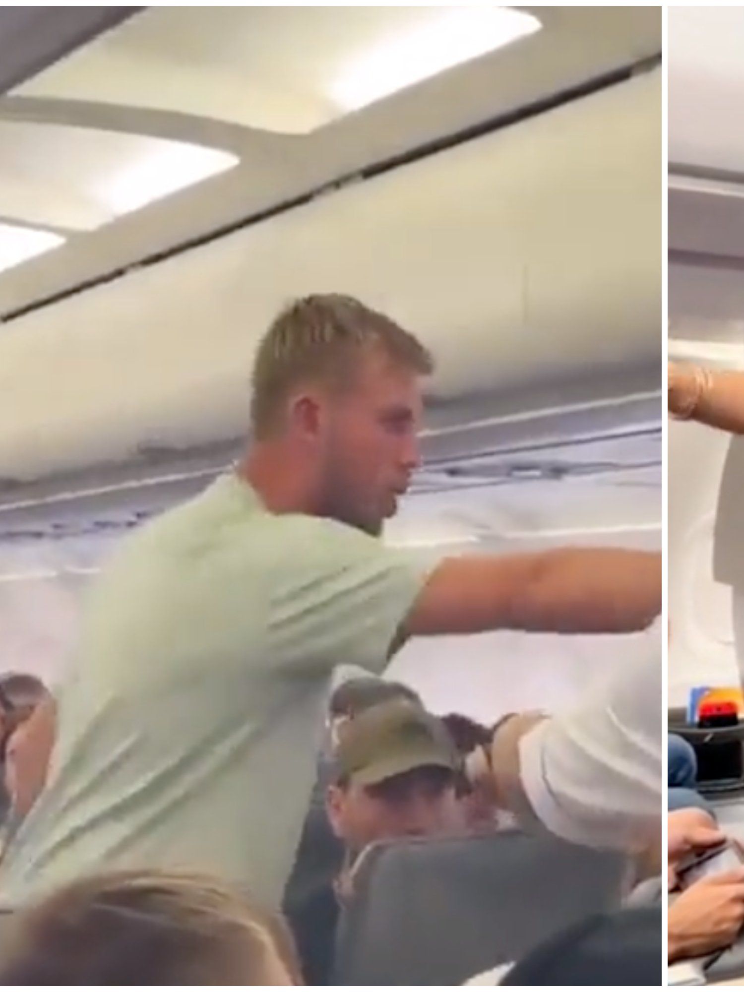 Passenger attempts to exit plane after becoming 'disturbed' by man on flight