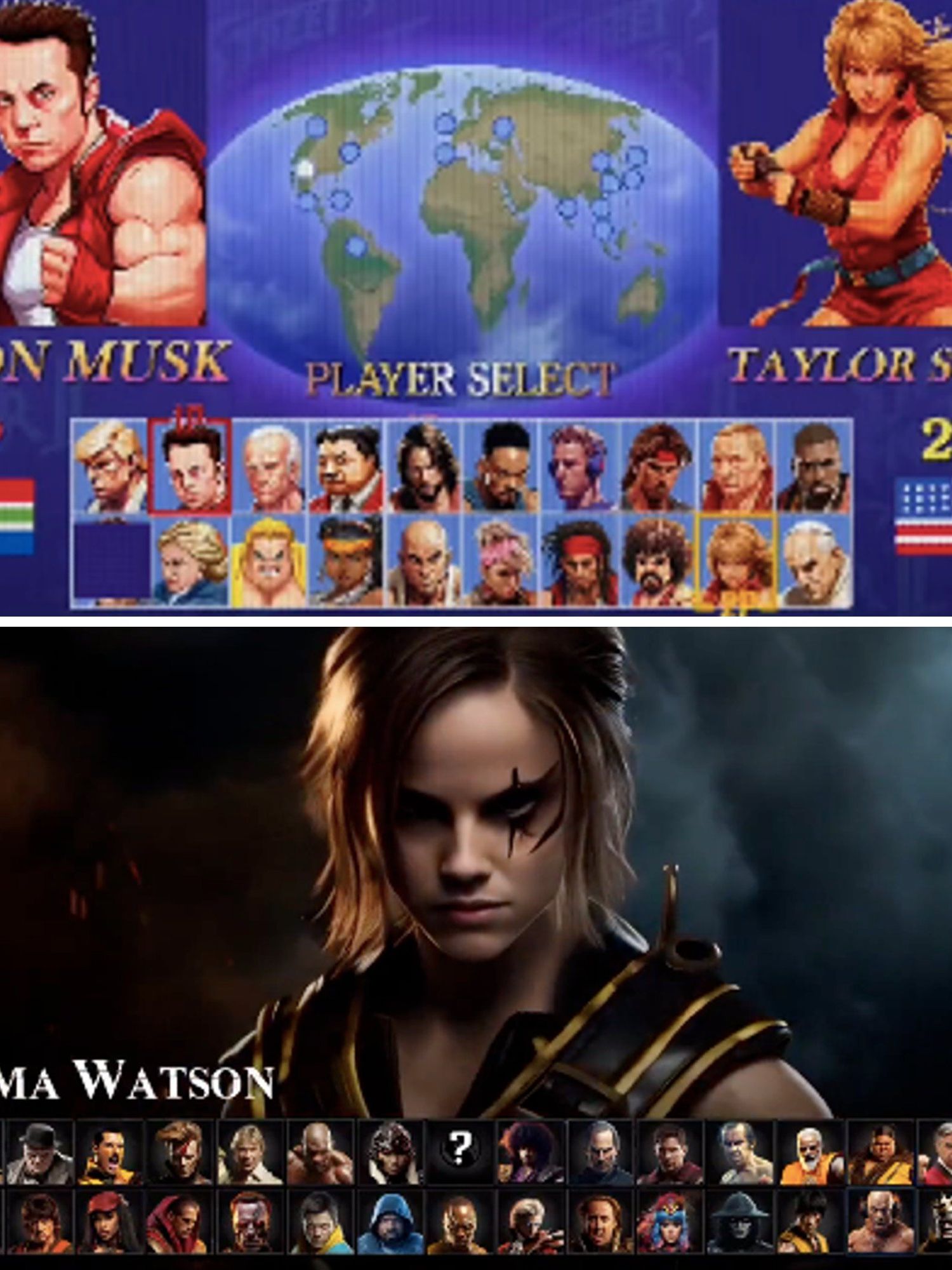 AI has created celebrity Mortal Kombat and Street Fighter games and they look amazing
