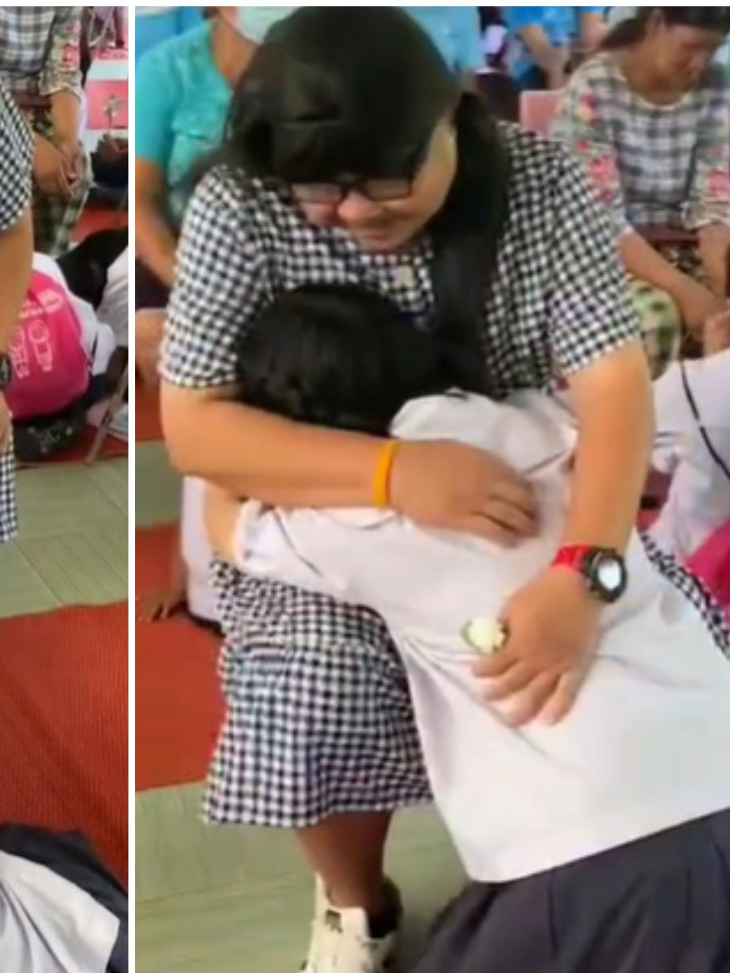 Girl reduced to tears at single dad's touching gesture for Mother's Day