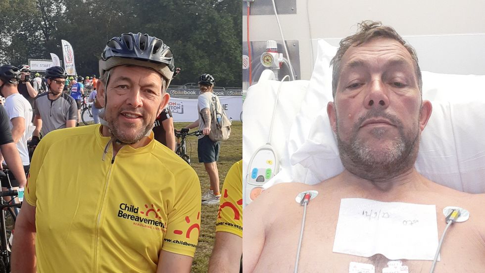 Charity cyclist ‘grateful’ after doctors riding behind save his life with CPR