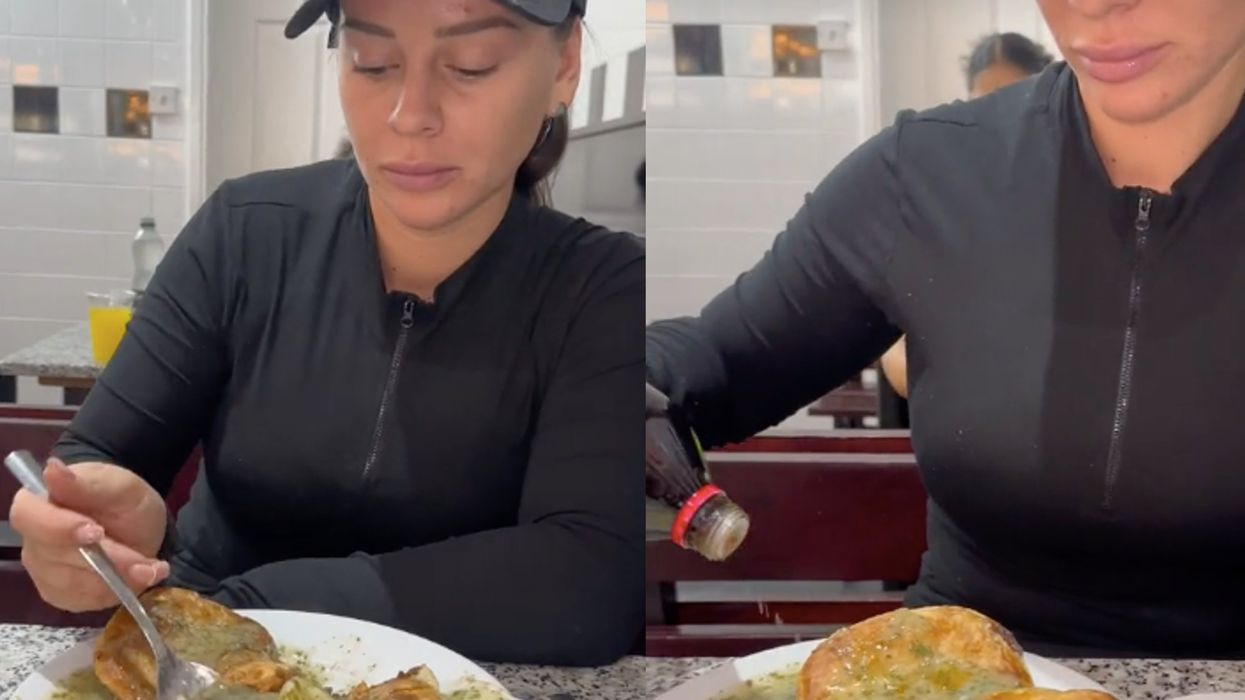 Americans are disgusted at viral video of English Pie 'n' Mash meal