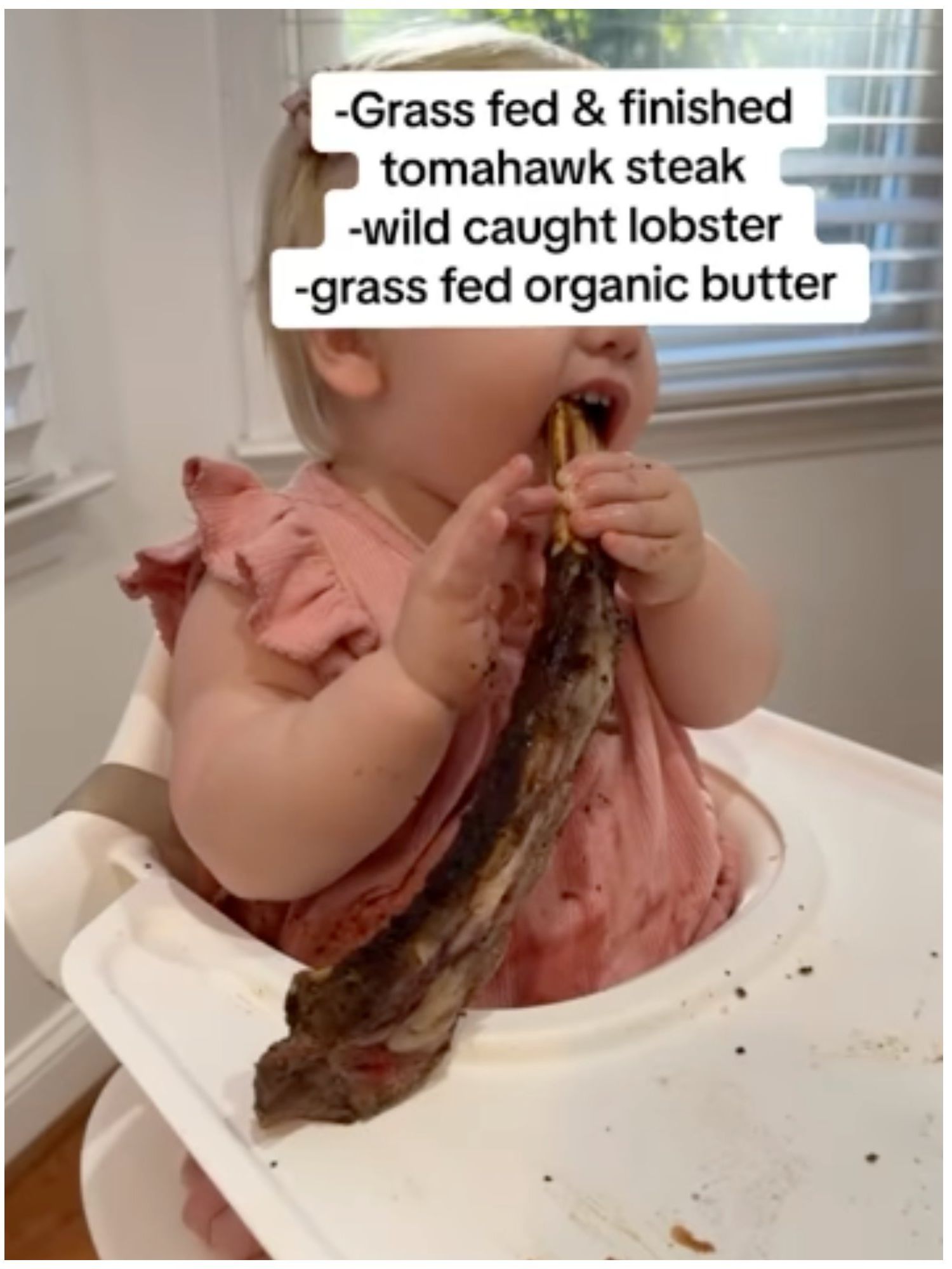 Mum influencer divides followers with steak and lobster 'birthday cake' for toddlers
