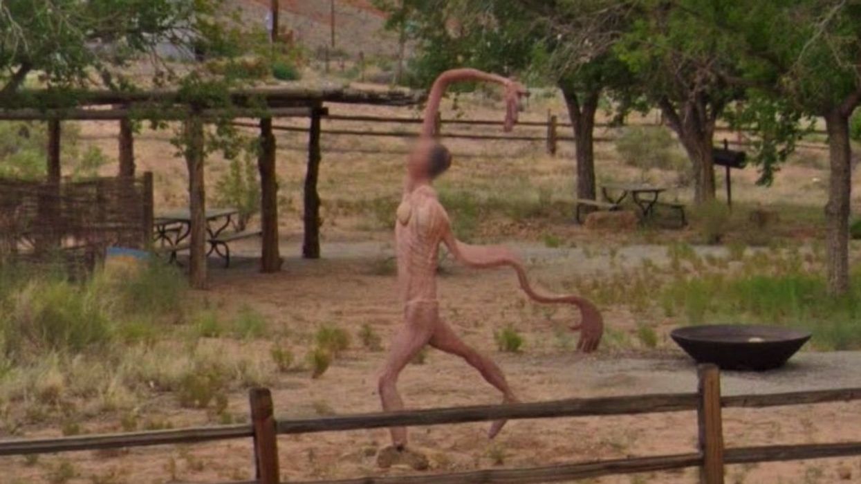 Strange naked 'creature' spotted on Google Street View
