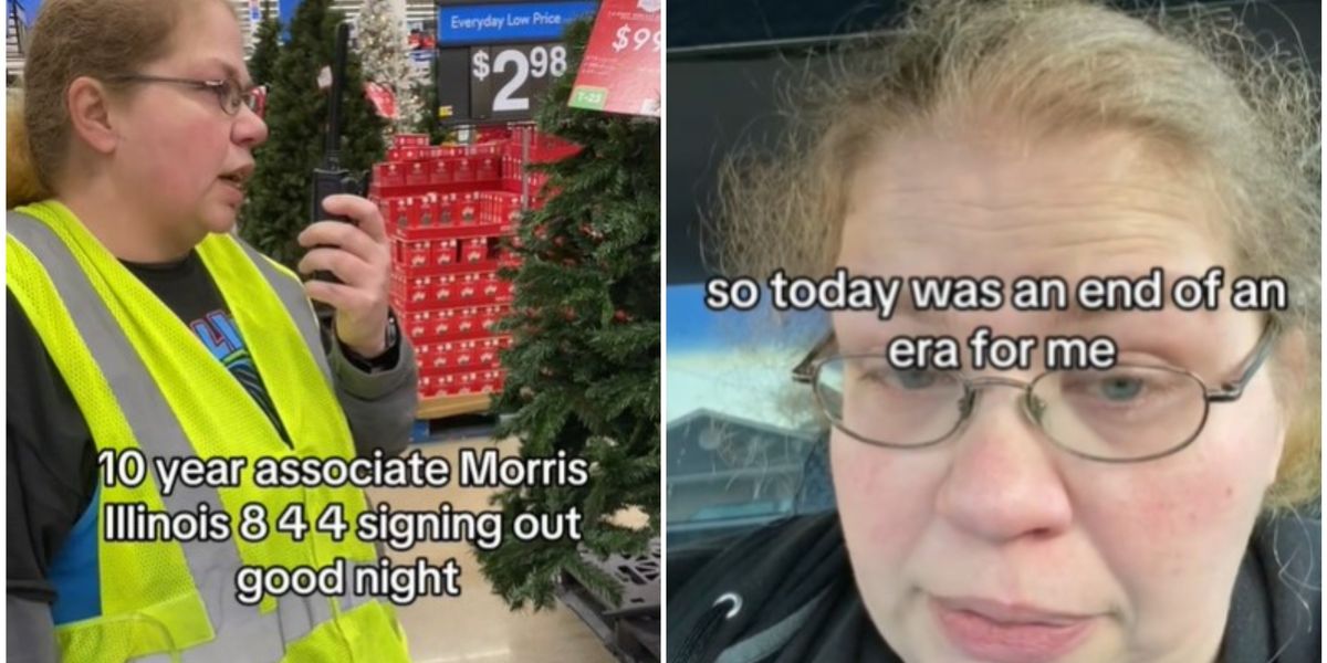 Walmart Signing Out Walmart worker quits job of 10 years in emotional TikTok and becomes ...