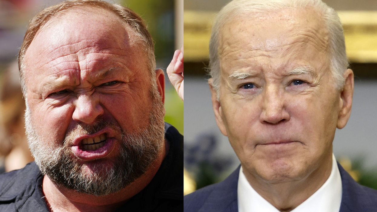 Alex Jones claims that Biden walks around the White House naked