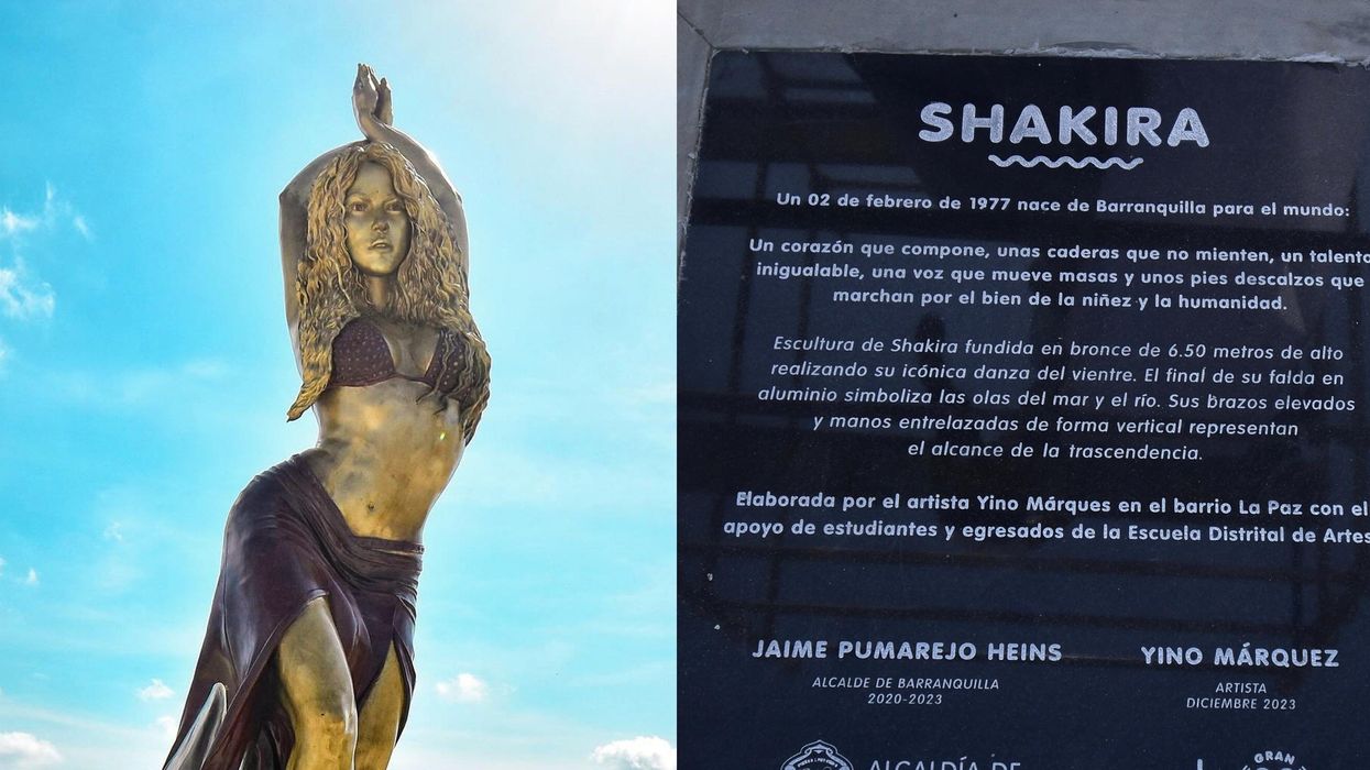 Shakira's brand new statue features an embarrassing mistake