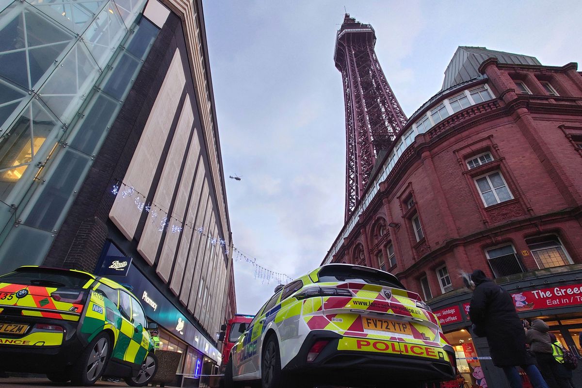 The Blackpool Tower fire was just some orange netting and the jokes wrote themselves