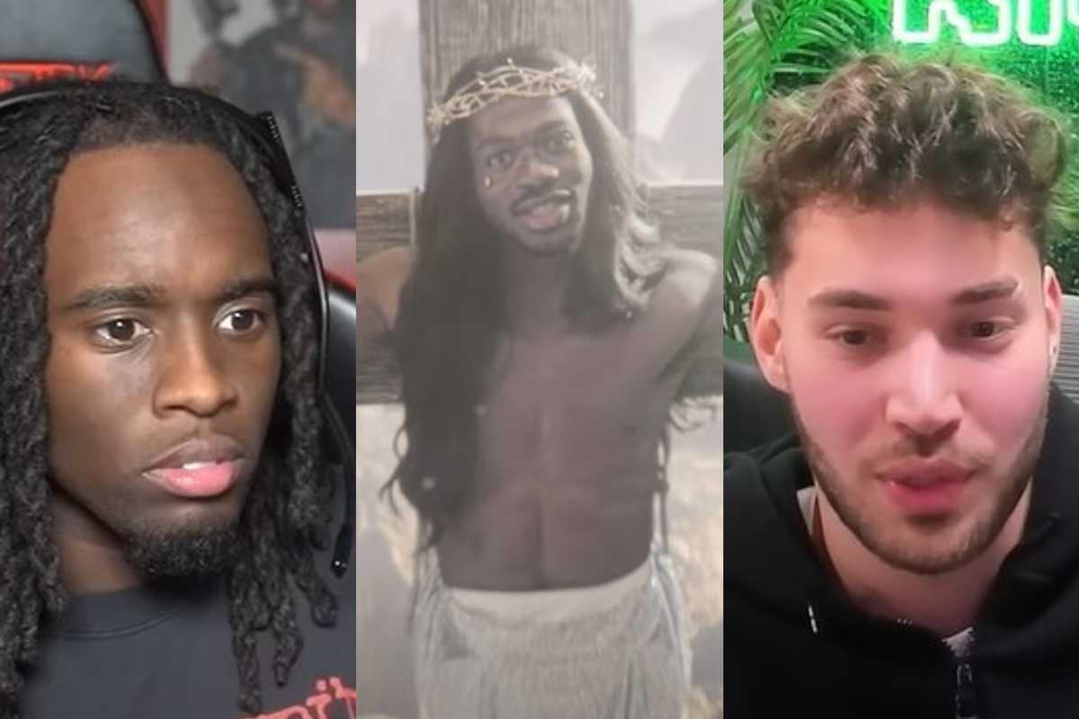 Streamers Kai Cenat and Adin Ross slam Lil Nas X over Christian imagery