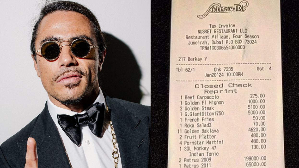 Salt Bae called 'embarrassing' for bragging about customer's extortionate receipt