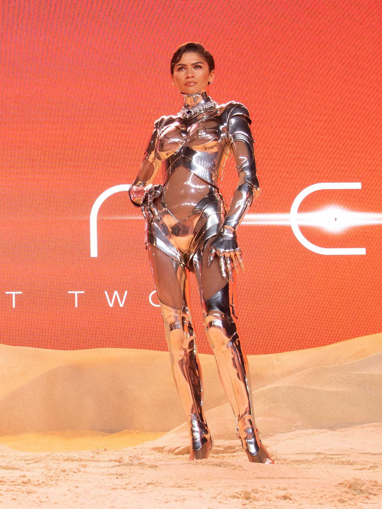 Zendaya's incredible Dune 2 premiere robot look is the internet's new favourite meme