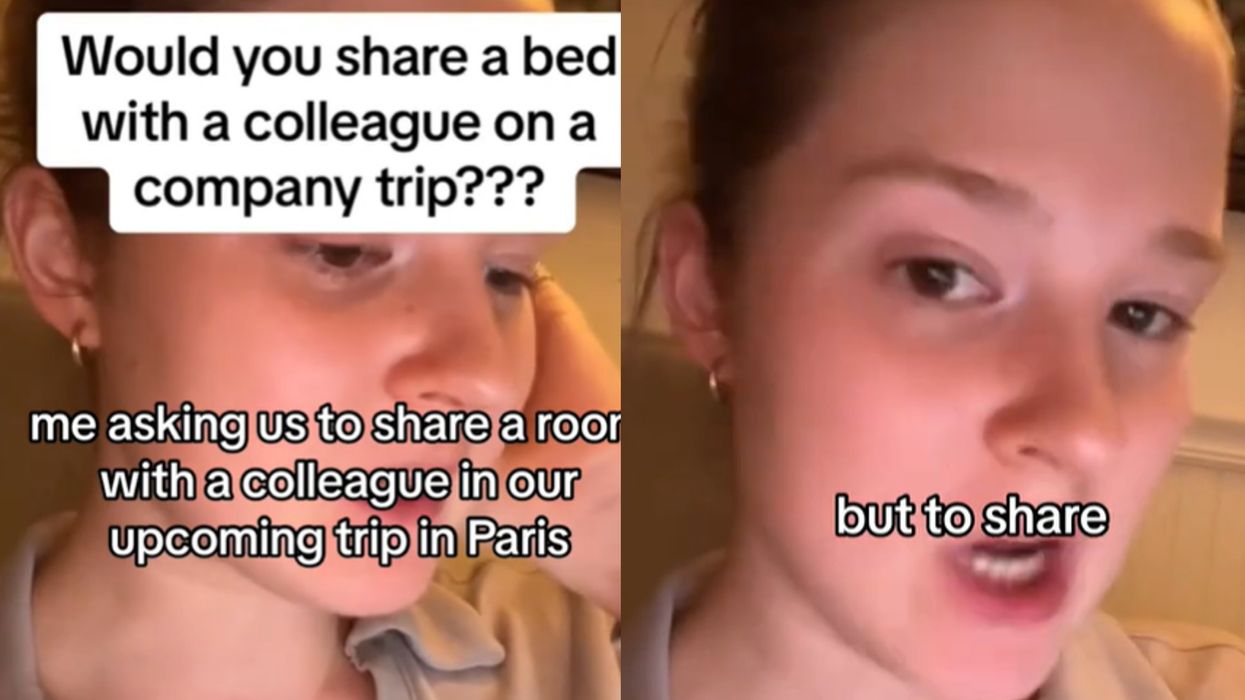 Woman shocked after being asked to share bed on company trip
