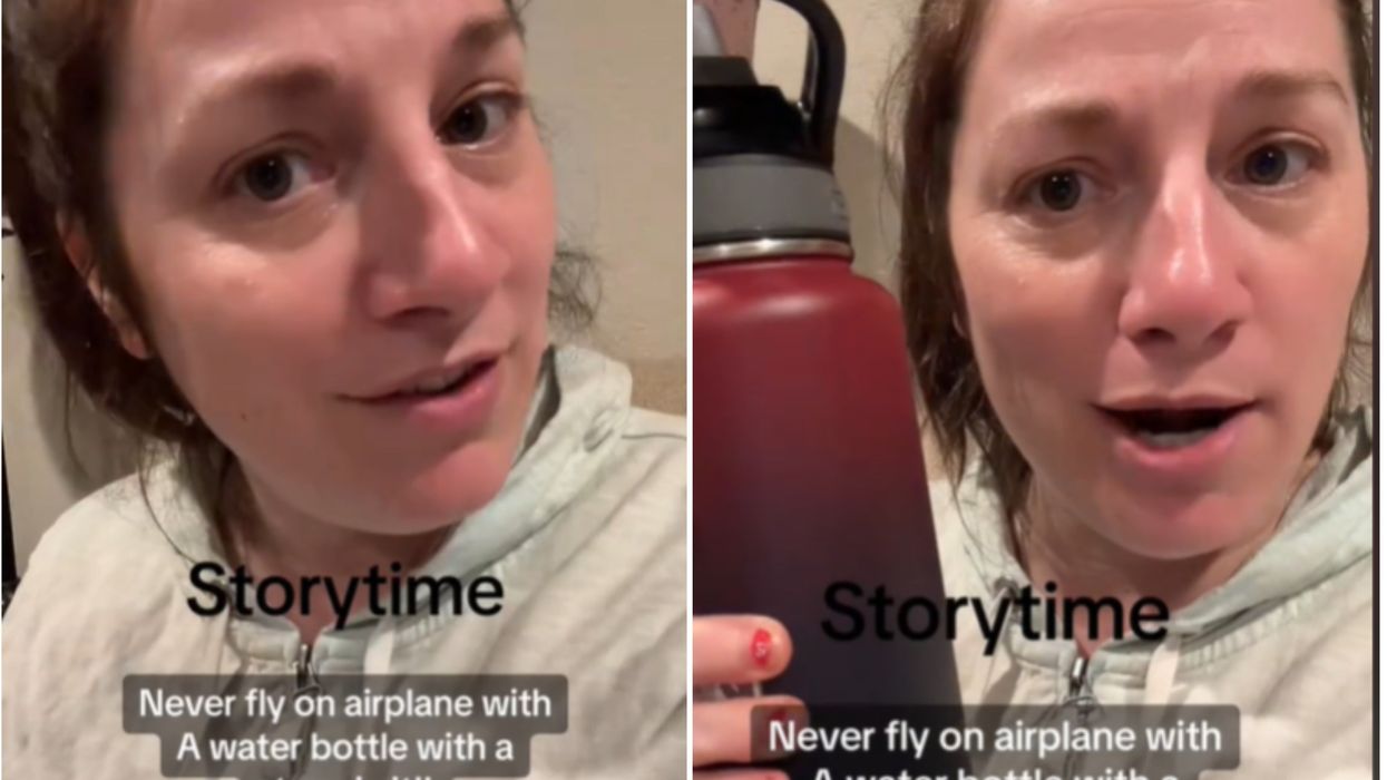 Passenger explains why you shouldn't take water bottles with straws on flight