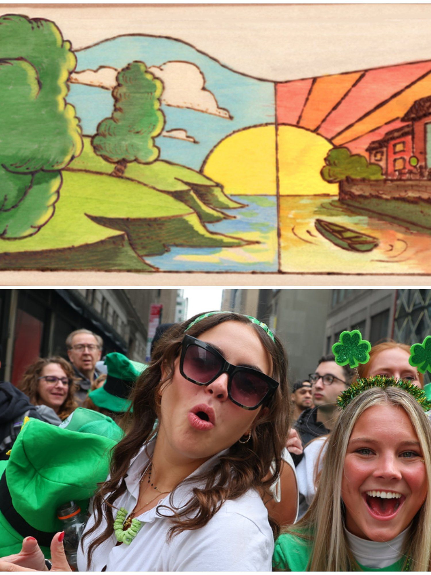 What is the St Patrick’s Day Google Doodle about?