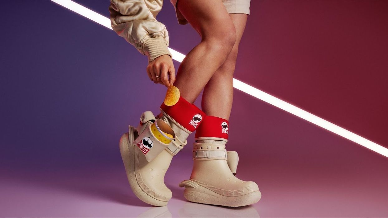 Pringles X Crocs release footwear with snack holder