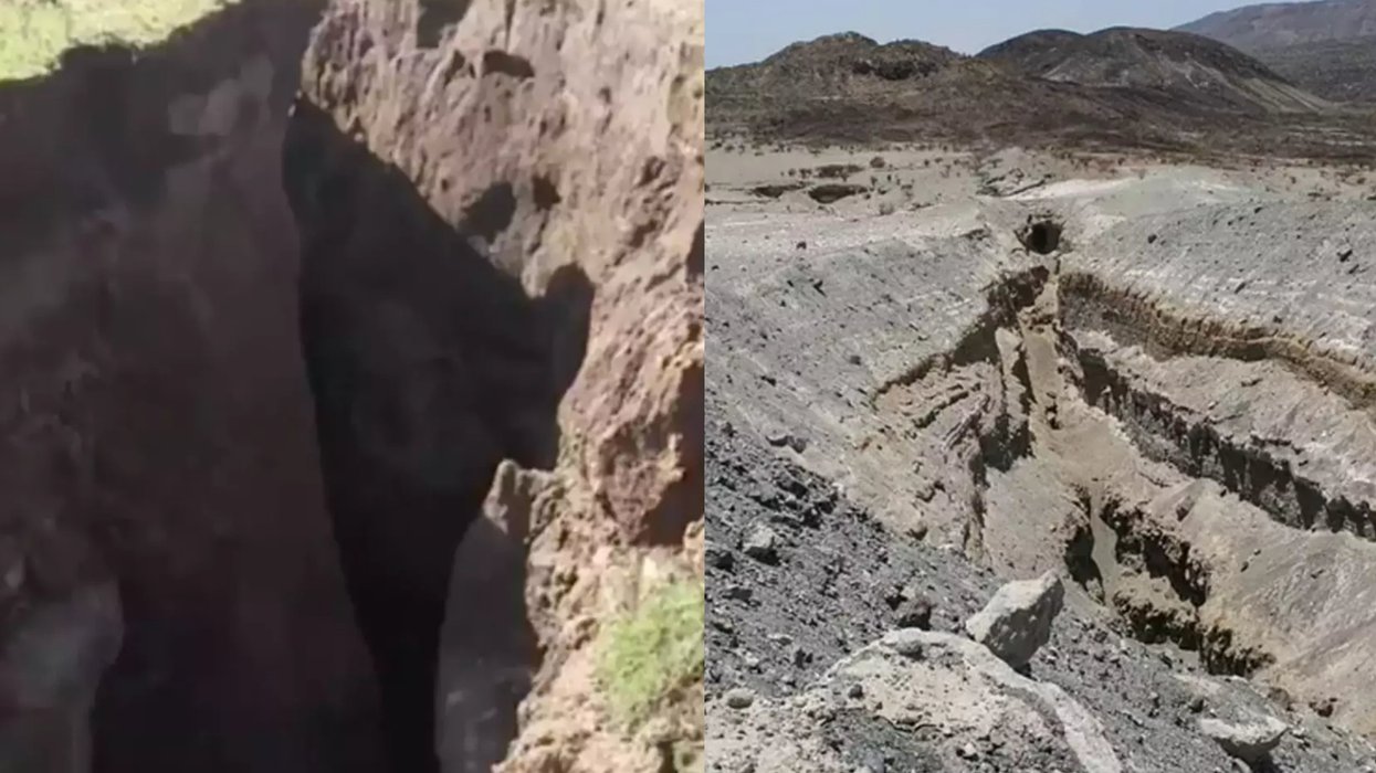 Shocking photo shows Africa splitting in two as new continent is formed ...