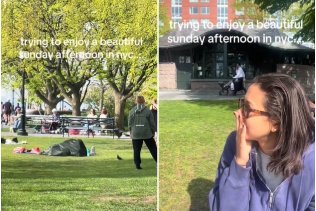 Couple under blanket in NYC park spark outrage