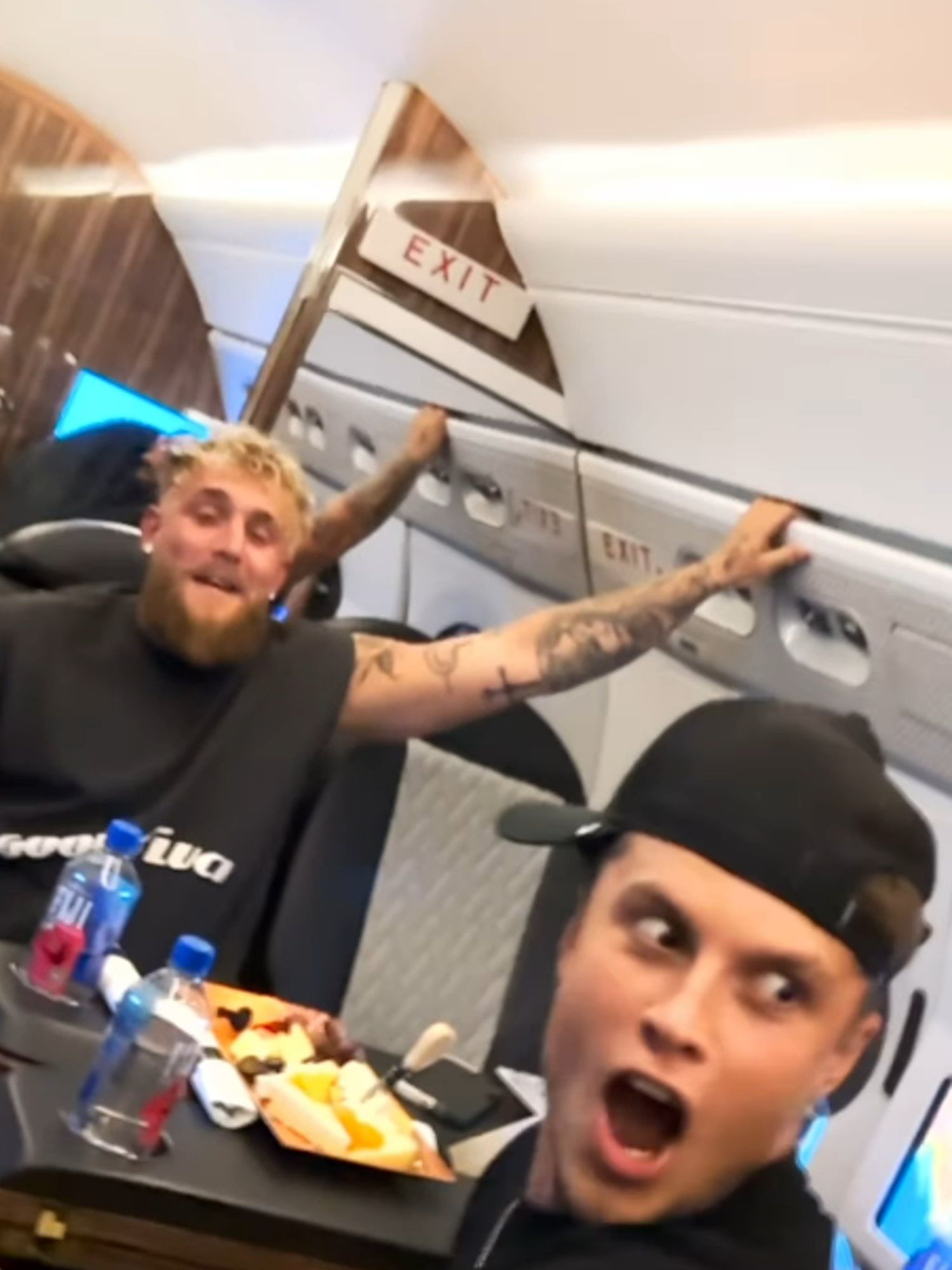 Jake Paul shares terrifying footage of his private jet being hit by lightning
