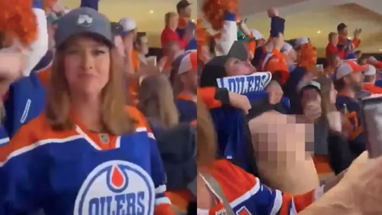 Flashing Edmonton Oilers fan takes drastic action to conceal identity after going viral