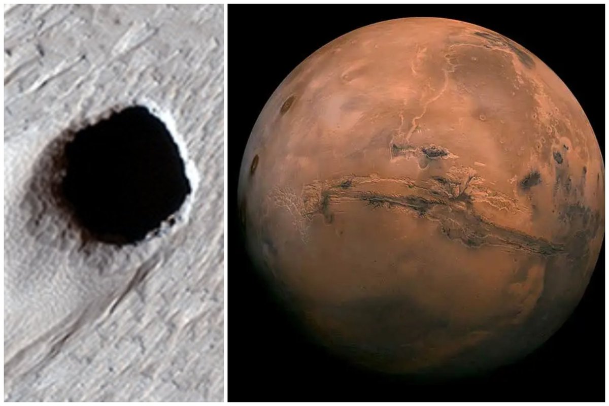 Unexplored holes on Mars could be home to alien life