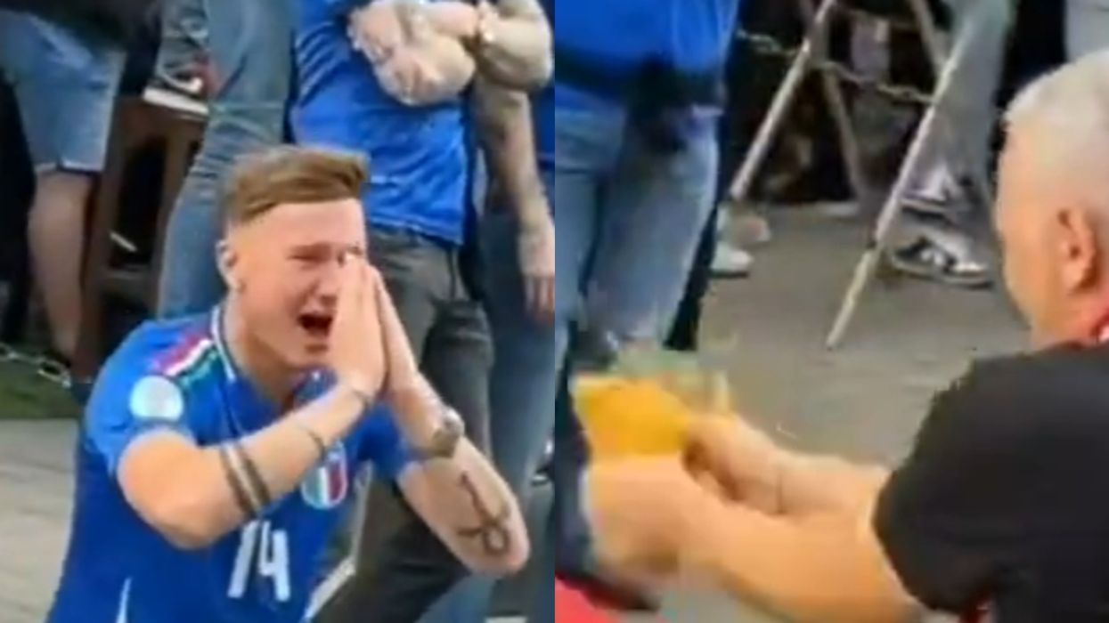 Albania fans snapping spaghetti at Italy supporters is already the best thing from the Euros