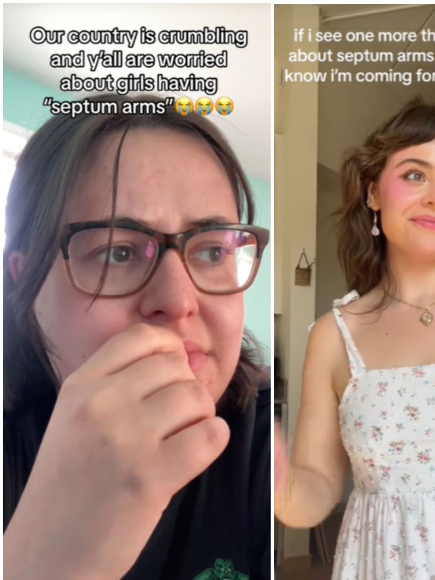 Why is everyone talking about 'septum arms' on TikTok?
