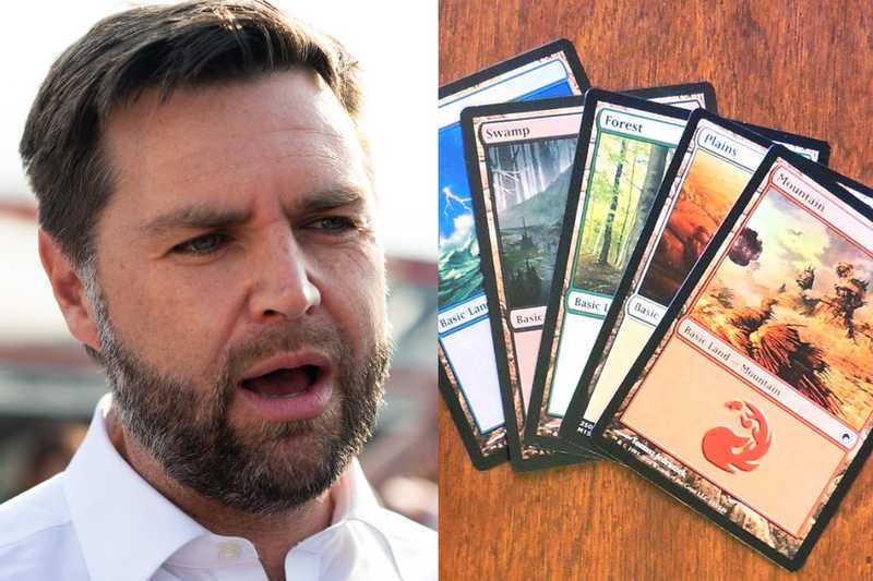 JD Vance is a long-time player of 'dorky' card game Magic The Gathering, says his wife | indy100 JD Vance is a long-time player of 'dorky' card game Magic The Gathering, says his wife | indy100
