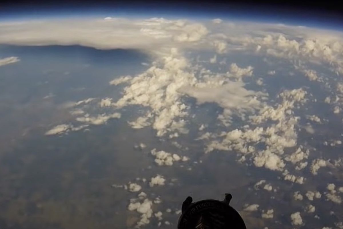 Man uses balloon to launch GoPro into space – and the results are mesmerising