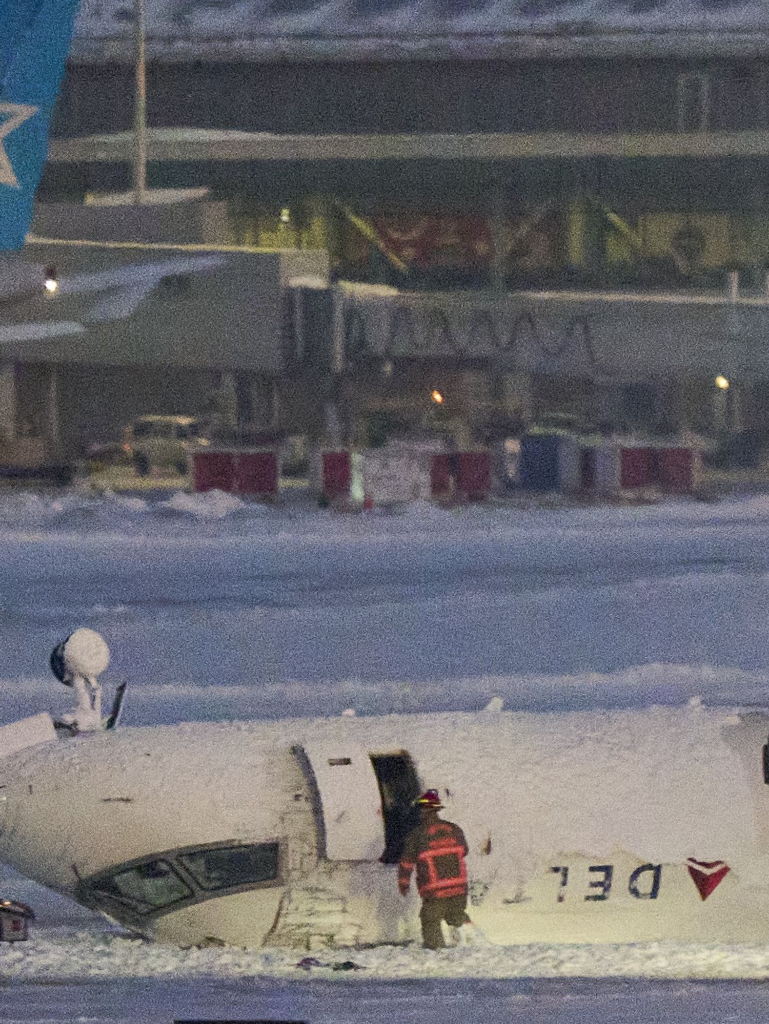 Delta Air Lines crash passenger posts chilling upside-down footage from inside plane