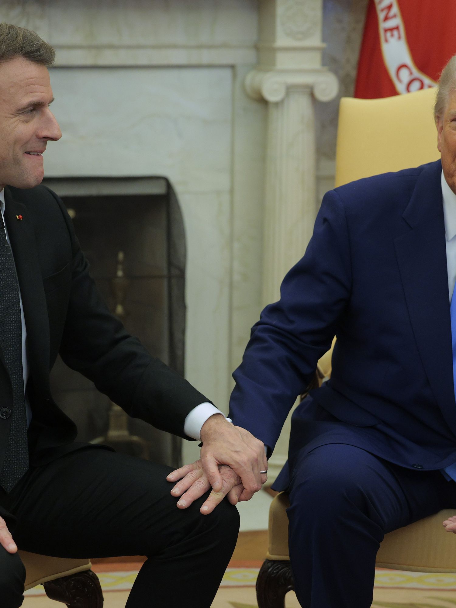President Macron fact checks Trump in real time - here's everything Trump got wrong