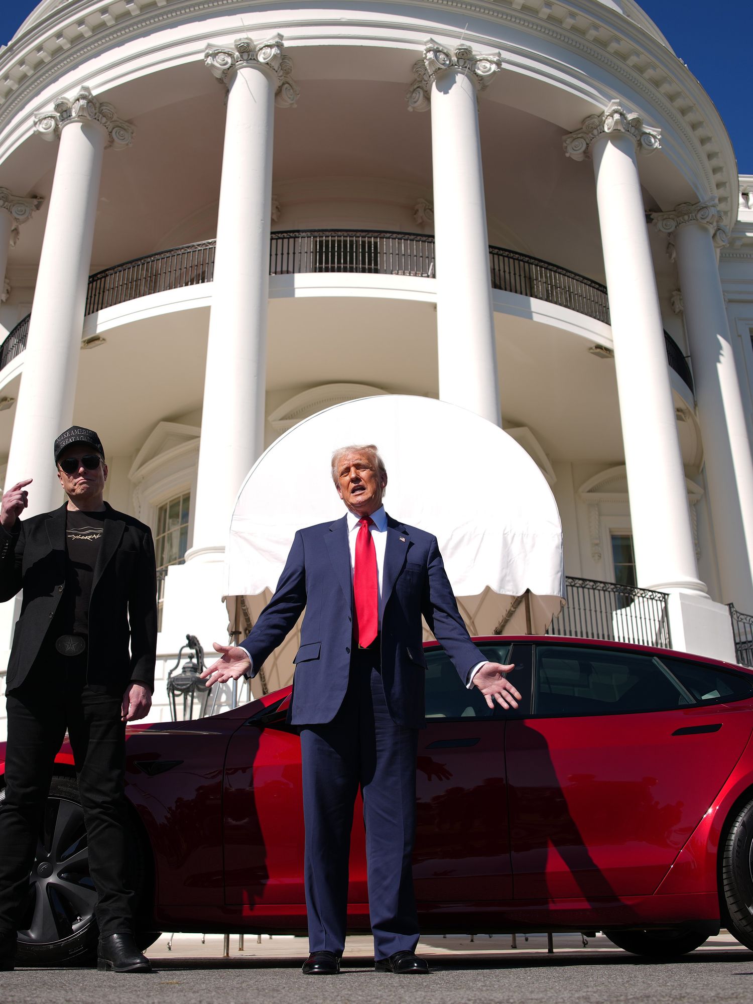 Trump's Tesla 'infomercial' slammed as 'dystopian levels of corruption'