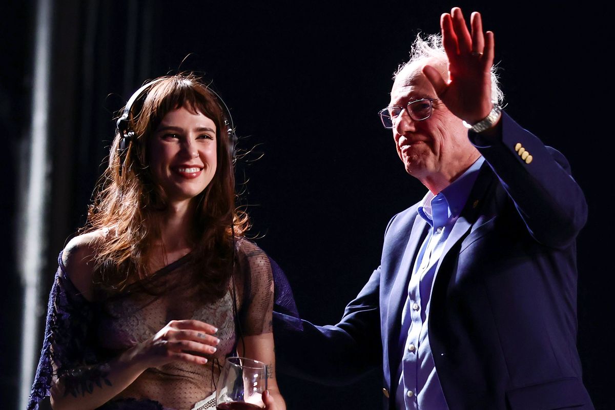 Watch Bernie Sanders make unexpected appearance at Coachella